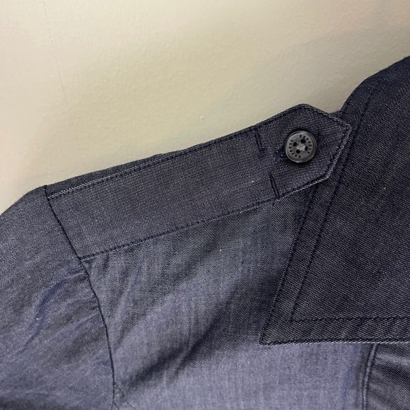 Express Denim Button-Up Shirt | Size S | Adjustable Sleeves | Perfect Condition - Picture 8 of 11